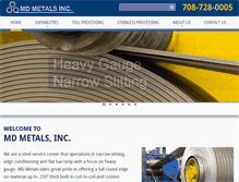 Tablet Screenshot of mdmetalsinc.com